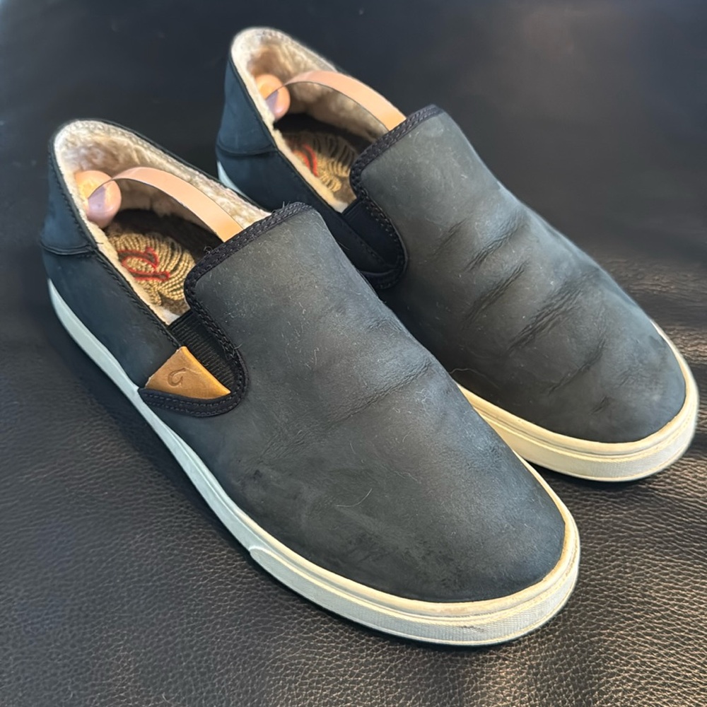 OluKai Women's Black Slip-On Sneakers
